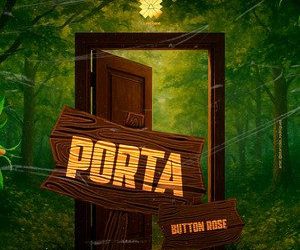 Button Rose - Porta